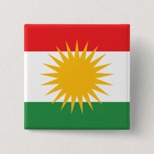 Badge Carré 5 Cm le Kurdistan