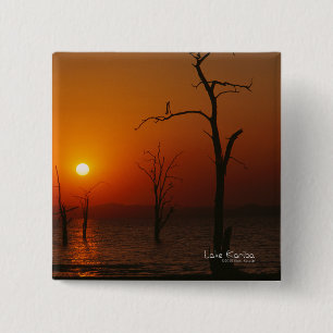 Badge Carré 5 Cm Le lac Kariba