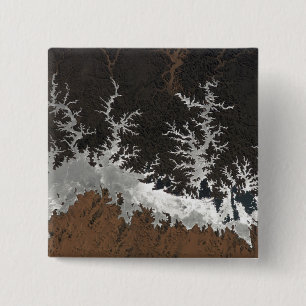 Badge Carré 5 Cm Le lac Nasser en Égypte