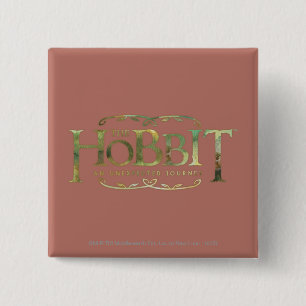 Badge Carré 5 Cm Le logo Hobbit vert