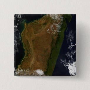 Badge Carré 5 Cm Le Madagascar