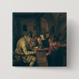 Badge Carré 5 Cm Le maître d'école, 1626-79