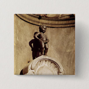 Badge Carré 5 Cm Le Mannequin Pis, 1619