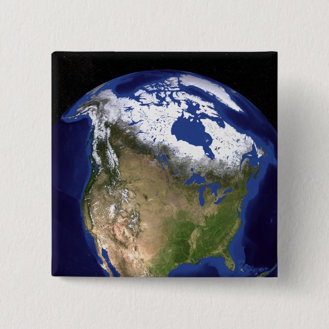 Badge Carré 5 Cm Le marbre bleu Nouvelle génération Terre 5 (Devant)