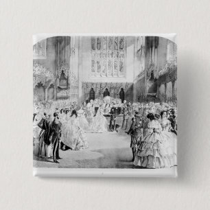 Badge Carré 5 Cm Le mariage de Victoria