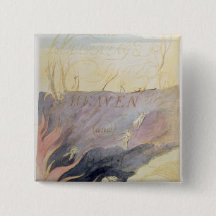 Badge Carré 5 Cm Le mariage du ciel et de l'enfer