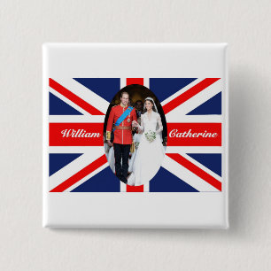 Badge Carré 5 Cm Le Mariage royal 15