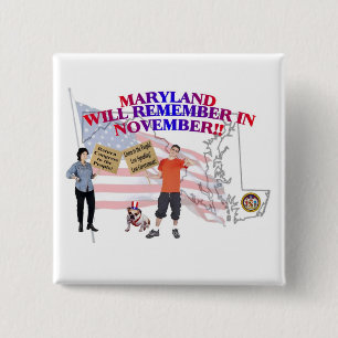 Badge Carré 5 Cm Le Maryland - le congrès de retour aux personnes