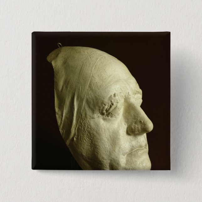 Badge Carré 5 Cm Le masque de Goethe, 1807 (Devant)