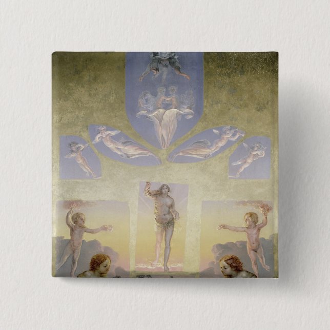 Badge Carré 5 Cm Le matin, c.1808-9 (Devant)