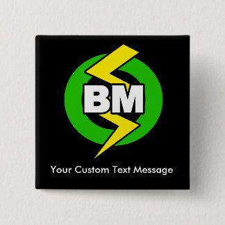 Badge Carré 5 Cm Le meilleur bouton d'homme, texte fait sur