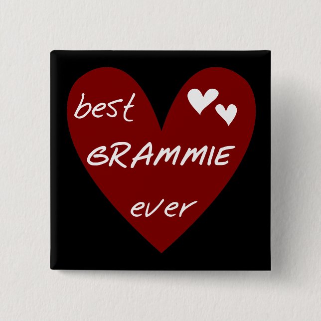 Badge Carré 5 Cm Le meilleurs T-shirts et cadeaux de Grammie de (Devant)