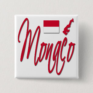 Badge Carré 5 Cm Le Monaco