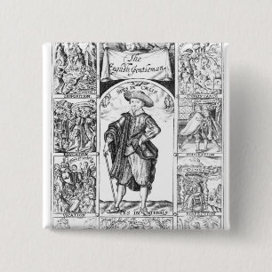 Badge Carré 5 Cm Le monsieur anglais