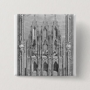 Badge Carré 5 Cm Le monument d'Edouard II