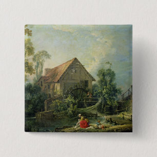Badge Carré 5 Cm Le moulin, 1751