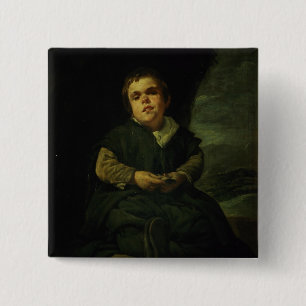 Badge Carré 5 Cm Le nain de cour, Don Franciso Lezcano
