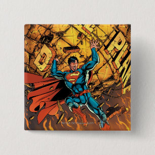 Badge Carré 5 Cm Le New 52 - Superman #1
