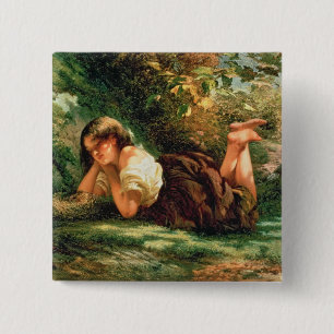 Badge Carré 5 Cm Le nid