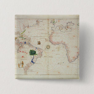 Badge Carré 5 Cm Le nouveau monde