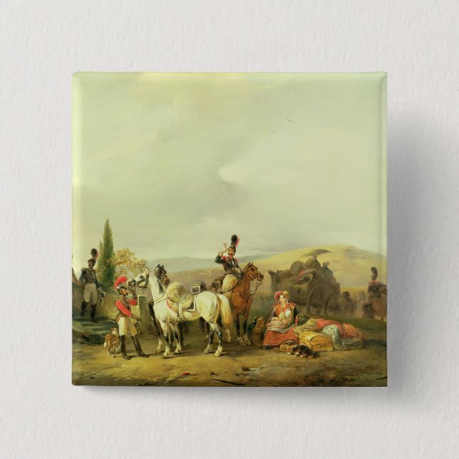 Badge Carré 5 Cm Le pain grillé (Devant)