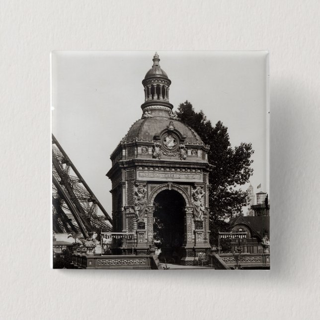 Badge Carré 5 Cm Le pavillon Perrusson (Devant)