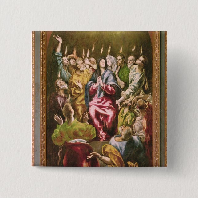 Badge Carré 5 Cm Le Pentecost, c.1604-14 (Devant)