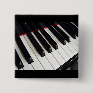 Badge Carré 5 Cm Le piano verrouille la photographie