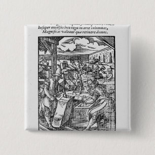 Badge Carré 5 Cm Le pierre-coupeur