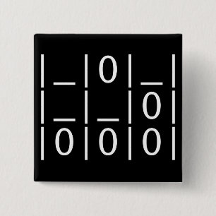 Badge Carré 5 Cm Le planeur : Un bouton universel d'emblème de