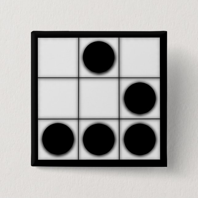 Badge Carré 5 Cm Le planeur : Un bouton universel d'emblème de (Devant)