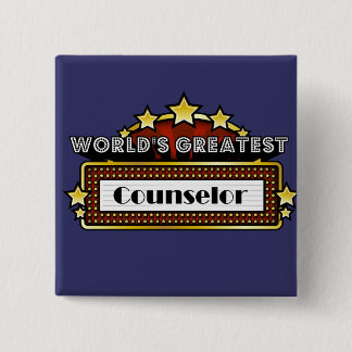 Badge Carré 5 Cm Le plus grand conseiller du monde
