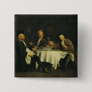 Badge Carré 5 Cm Le poète Alexis Piron au Tableau