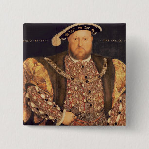 Badge Carré 5 Cm Le portrait de Henry VIII a vieilli 49, 1540