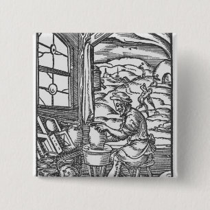 Badge Carré 5 Cm Le potier, 1574