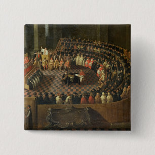 Badge Carré 5 Cm Le premier chapitre du 25ème Conseil de Trent, VE