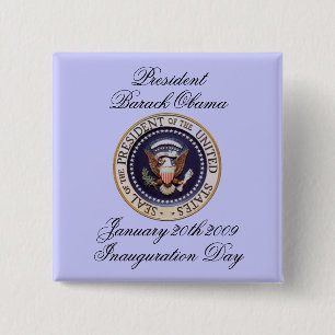 Badge Carré 5 Cm Le Président Barack Obama