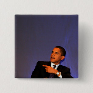 Badge Carré 5 Cm Le Président Barack Obama