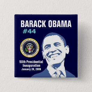 Badge Carré 5 Cm Le Président Obama
