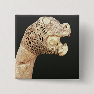 Badge Carré 5 Cm Le prête-nom d'un drakkar de Viking, a trouvé chez