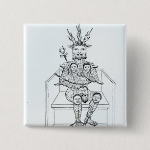 Badge Carré 5 Cm Le prince de l'obscurité