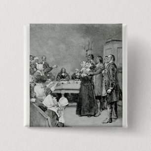 Badge Carré 5 Cm Le procès d'une sorcière