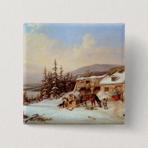 Badge Carré 5 Cm Le Québec