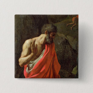 Badge Carré 5 Cm Le rassemblement de la manne, c.1637-9