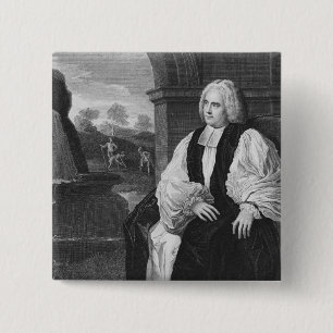 Badge Carré 5 Cm Le révérend droit George Berkeley