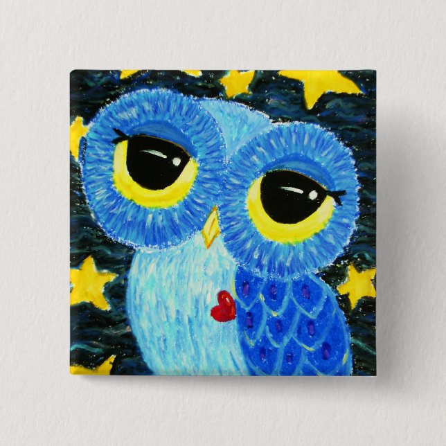 Badge Carré 5 Cm Le rêveur (Devant)