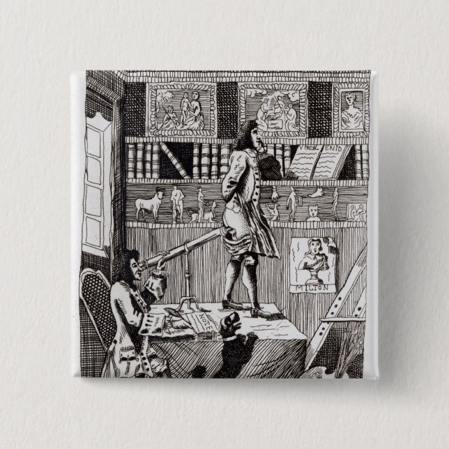 Badge Carré 5 Cm Le Richardson compliqué, 1724 (Devant)