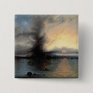 Badge Carré 5 Cm Le Rocher du Salut, 1837 (huile sur toile)