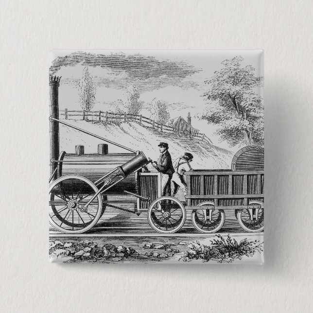 Badge Carré 5 Cm Le 'Rocket (Devant)