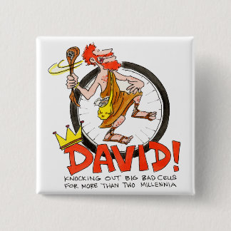 Badge Carré 5 Cm Le Roi David Button